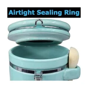 Blue Donuts Juego de 4 botes de cerámica hermética para_5