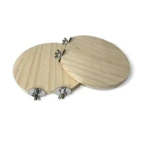 Hamiledyi Soporte para hámster de madera natural para