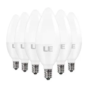 LE E12 LED Candelabra Light Bulbs 40W Equivalent Ceiling_1
