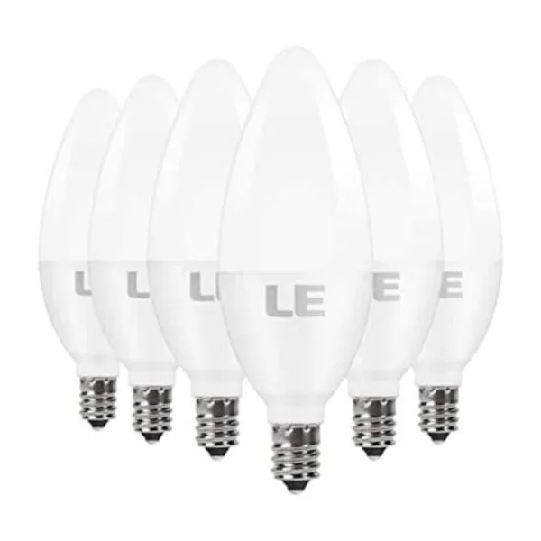 LE E12 LED Candelabra Light Bulbs 40W Equivalent Ceiling_1