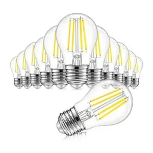 Paquete de 12 bombillas LED A15 regulables equivalentes a_1