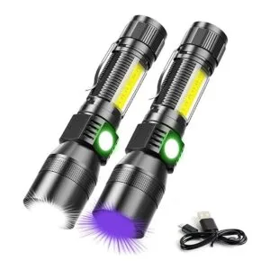 Linterna UV recargable linterna de luz negra con imán y_1
