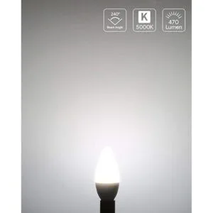 LE E12 LED Candelabra Light Bulbs 40W Equivalent Ceiling_2
