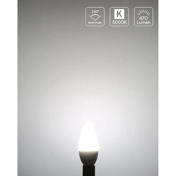LE E12 LED Candelabra Light Bulbs 40W Equivalent Ceiling_2