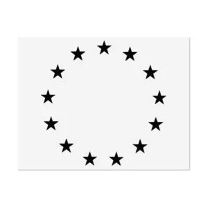 Betsy Ross Plantilla de plantilla de estrellas para