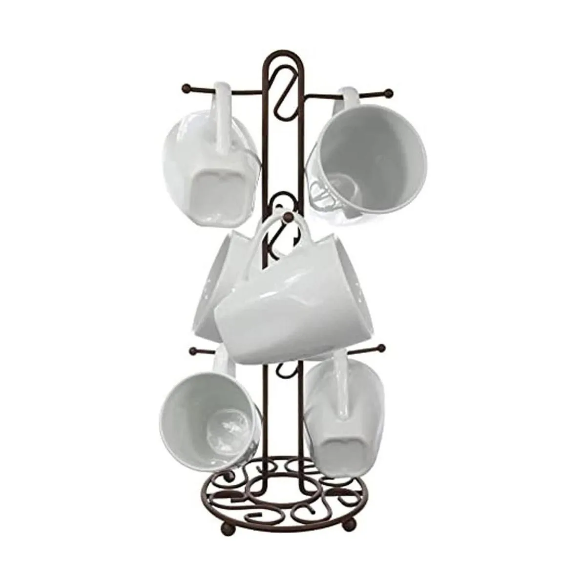 Blue Donuts Estante para tazas de café de granja árbol de_1