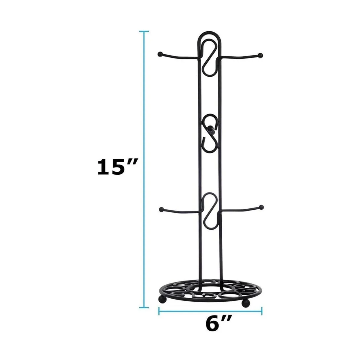 Blue Donuts Farmhouse Estante para tazas de café árbol