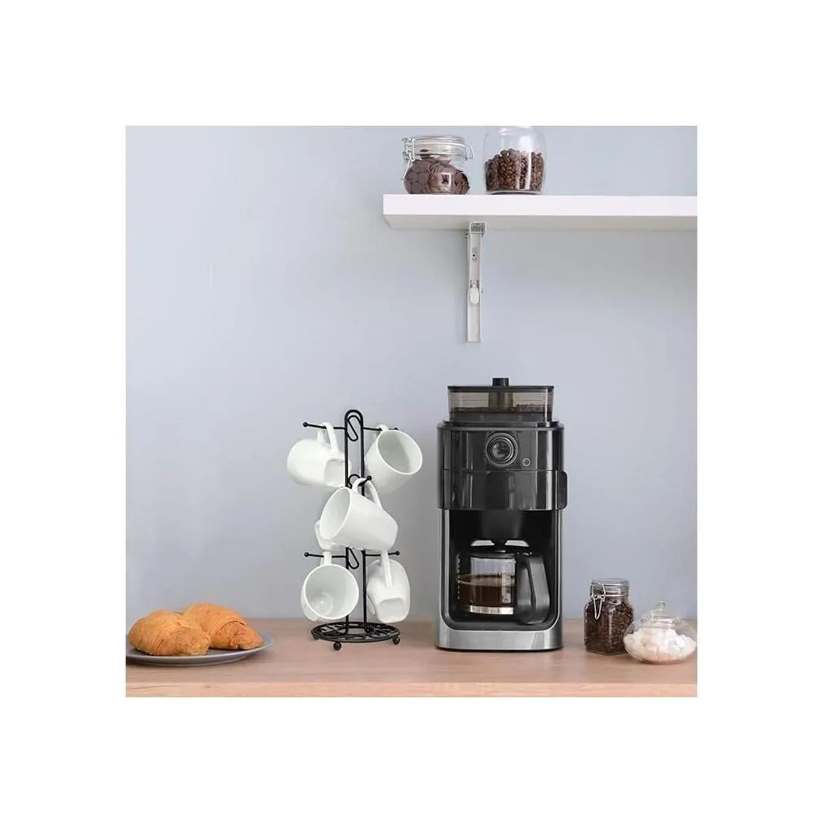 Blue Donuts Farmhouse Estante para tazas de café árbol