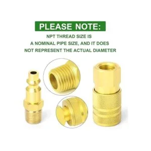 Taisher accesorios de manguera de aire 14 NPT conexión