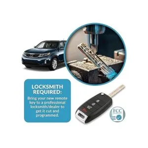 Keyless2Go Repuesto para llave remota de 4 botones Kia_5