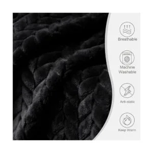 Exclusivo Mezcla Manta de franela grande de 50 x 70_6