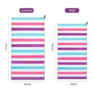 Exclusivo Mezcla toalla de playa grande de microfibra_3