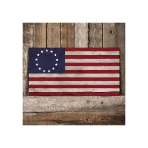 Betsy Ross Plantilla de plantilla de estrellas para