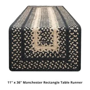 Homespice Manchester Camino de mesa trenzado de yute_6