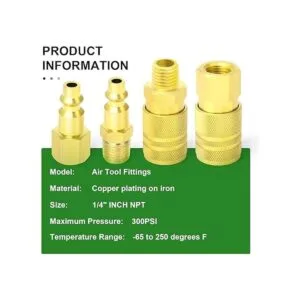 Taisher accesorios de manguera de aire 14 NPT conexión