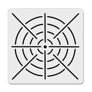 Juego de 5 plantillas de herramientas de pintura de