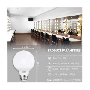 Bombilla de tocador de 5000 K bombillas LED G25 para_3