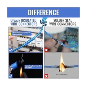 Qibaok 1500 conectores de cable aislados terminales de_3