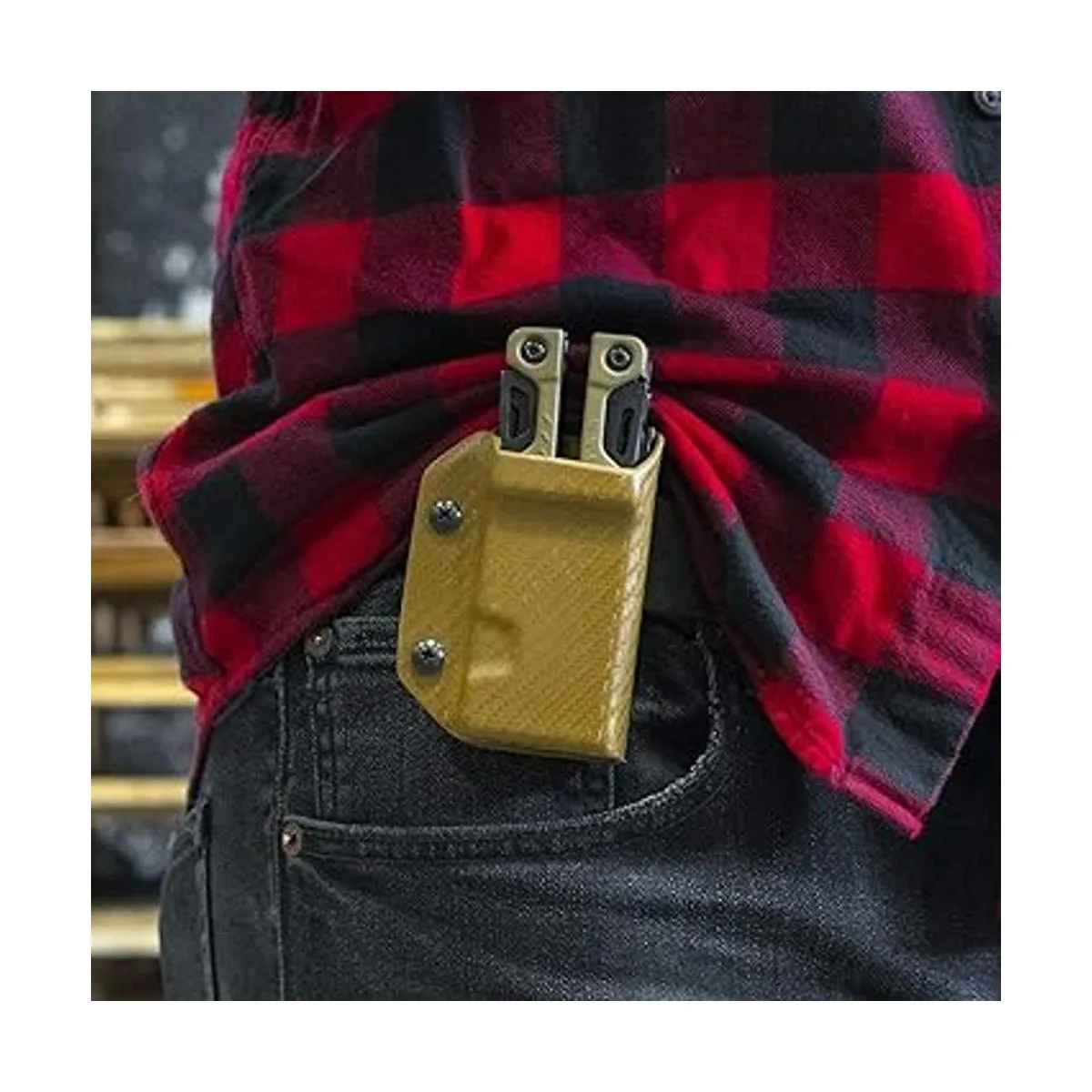 Clip Carry Kydex Funda multiherramienta para cuero OHT_4