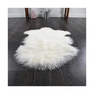 Alfombra de lana de oveja tibetana de Mongolia auténtica