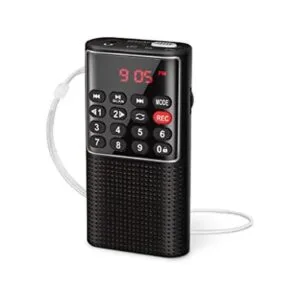 Mini Pocket Radio FM Walkman Radio portátil con batería_1