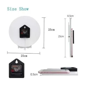 Pfrewn Lunar Star Cat Van Gogh Reloj de pared silencioso