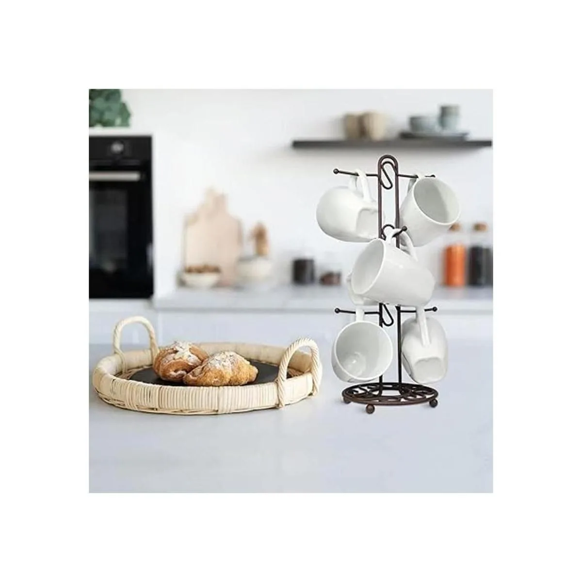 Blue Donuts Estante para tazas de café de granja árbol de_5