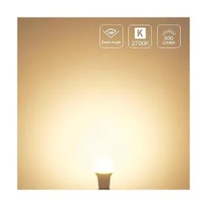 LE Bombillas LED 60 W equivalente a 800 lúmenes no