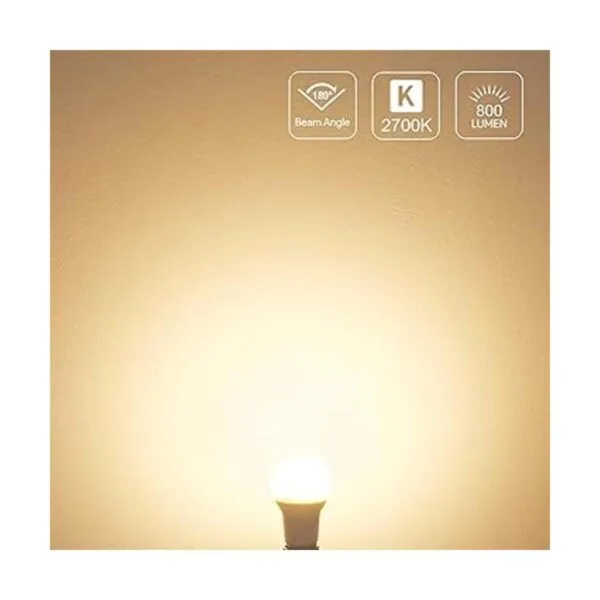 LE Bombillas LED 60 W equivalente a 800 lúmenes no