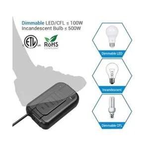 DEWENWILS Interruptor de atenuación atenuador de pie para_2