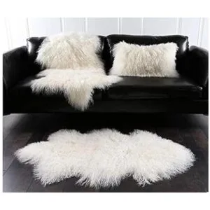 Alfombra de lana de oveja tibetana de Mongolia auténtica