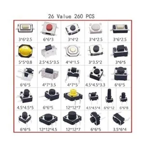 TWTADE 260 piezas de interruptor táctil micro momentáneo_2