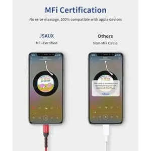 JSAUX Adaptador de clavija hembra para audífonos de_4