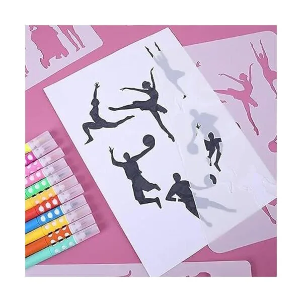Plantillas de arte para pintar 12 plantillas de personas