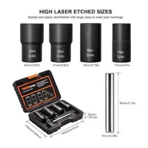 THINKWORK Juego de llaves giratorias herramienta