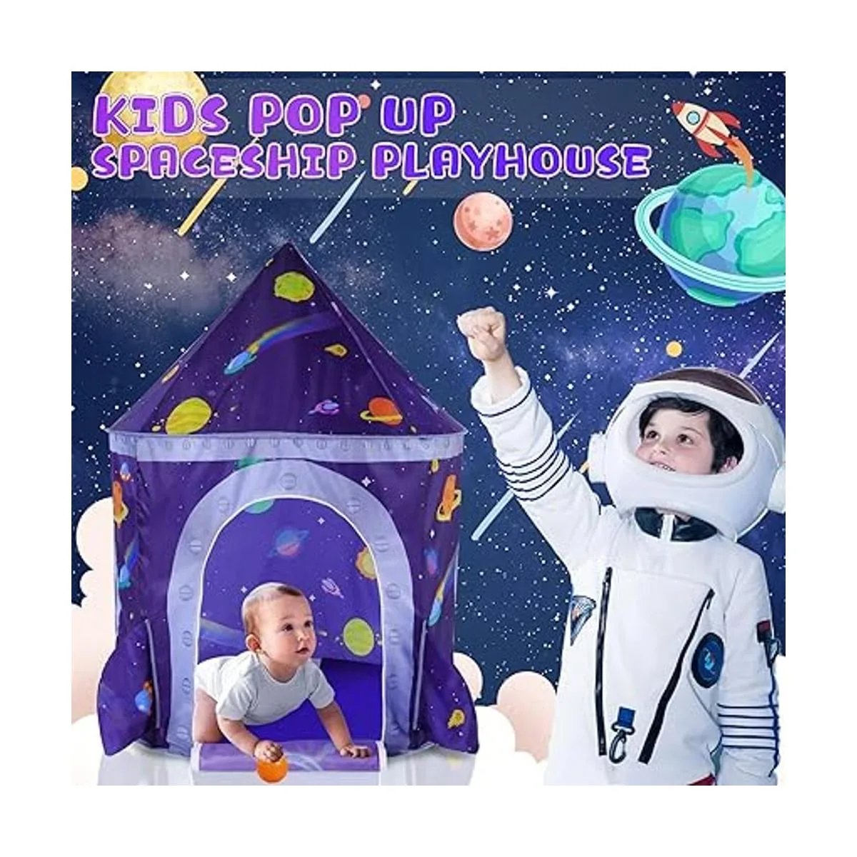 LOJETON Tienda de campaña de juego para niños y niñas_2