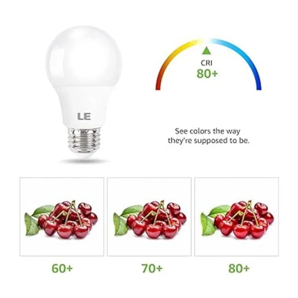 LE Bombillas LED 60 W equivalente a 800 lúmenes no