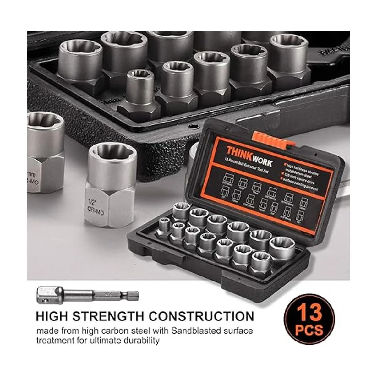 THINKWORK Juego de extractor de pernos juego de 131_2