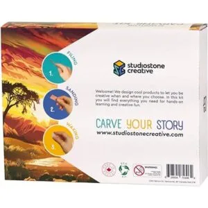 Studiostone Creative Escultura de piedra de jabón de león_2