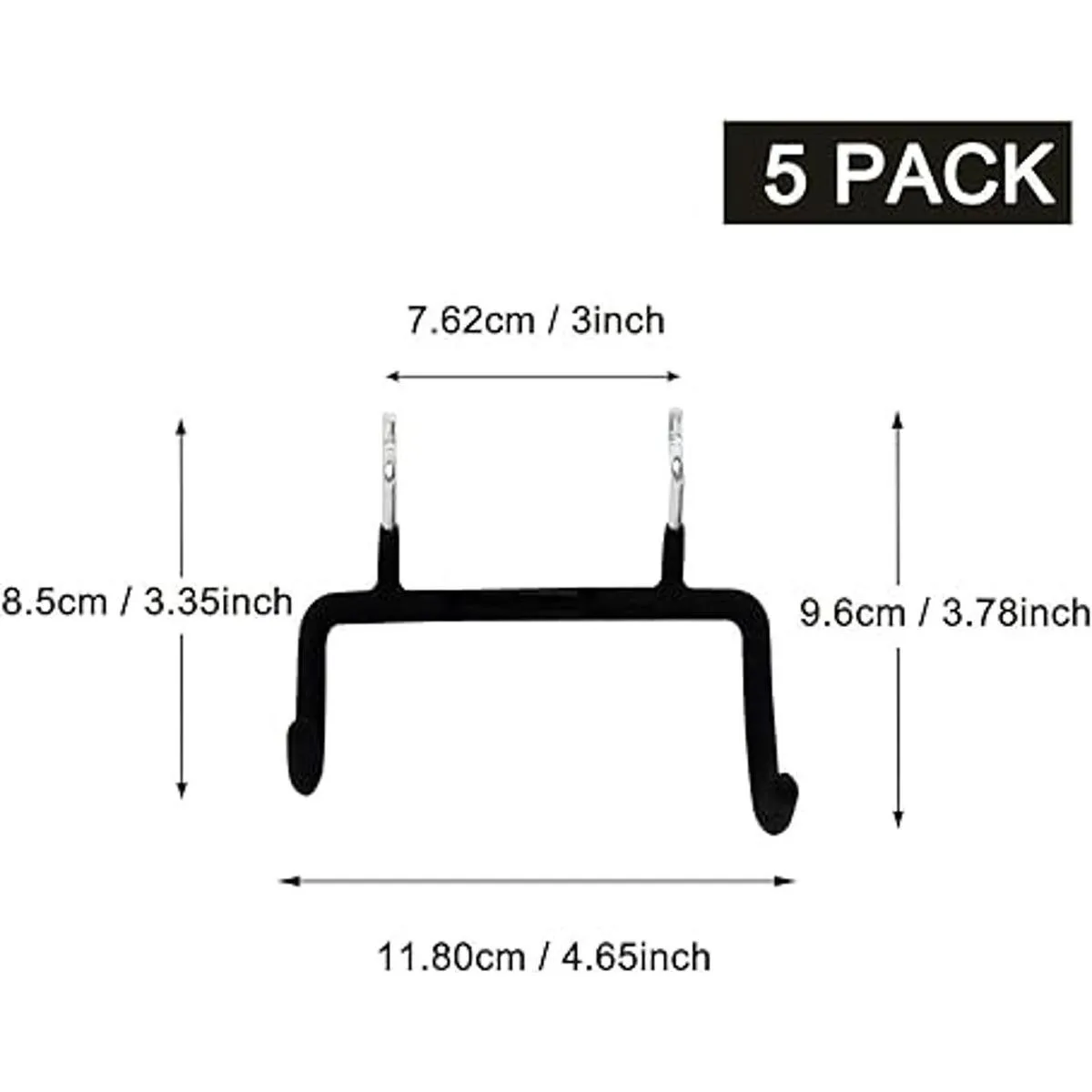 5 soportes para taladro de clavijas ganchos dobles para