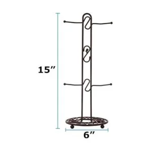 Blue Donuts Estante para tazas de café de granja árbol de_3