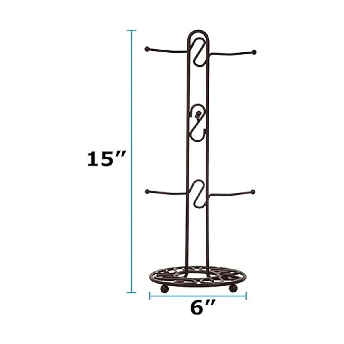 Blue Donuts Estante para tazas de café de granja árbol de_3
