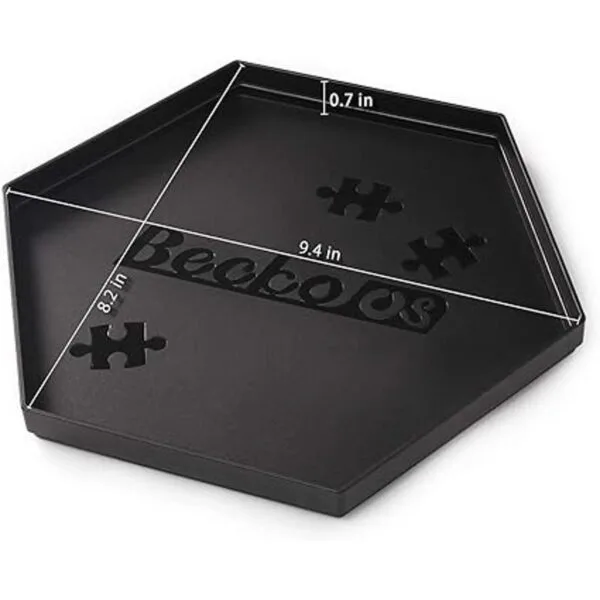 Becko Juego de bandejas apilables para rompecabezas con_2