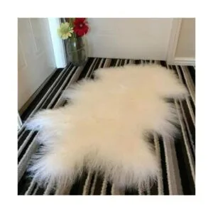 Alfombra de lana de oveja tibetana de Mongolia auténtica