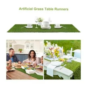 Farochy Camino de mesa de césped artificial camino de