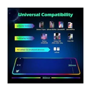 GIM Alfombrilla de mouse RGB de carga inalámbrica para_6