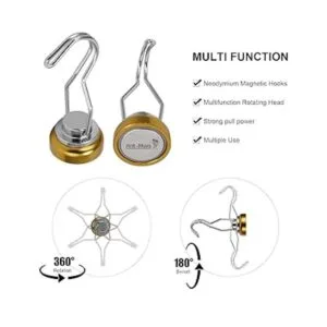 Ant Mag Ganchos magnéticos giratorios de 50 libras22.7_2