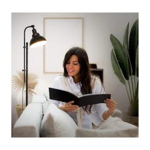 Brightech Dylan Lámpara de pie industrial para salas de_2