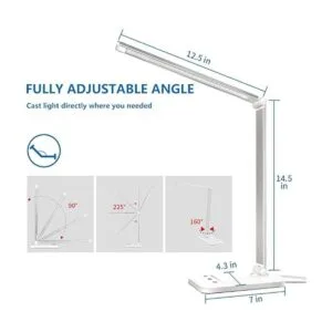 Lámpara de escritorio LED lámpara de lectura con puerto_4