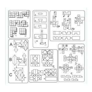 Cerebro Teaser Puzzles 3D Niños o IQ Test Puzzles para_3